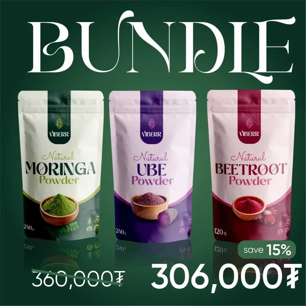 Moringa + Ube + Beetroot